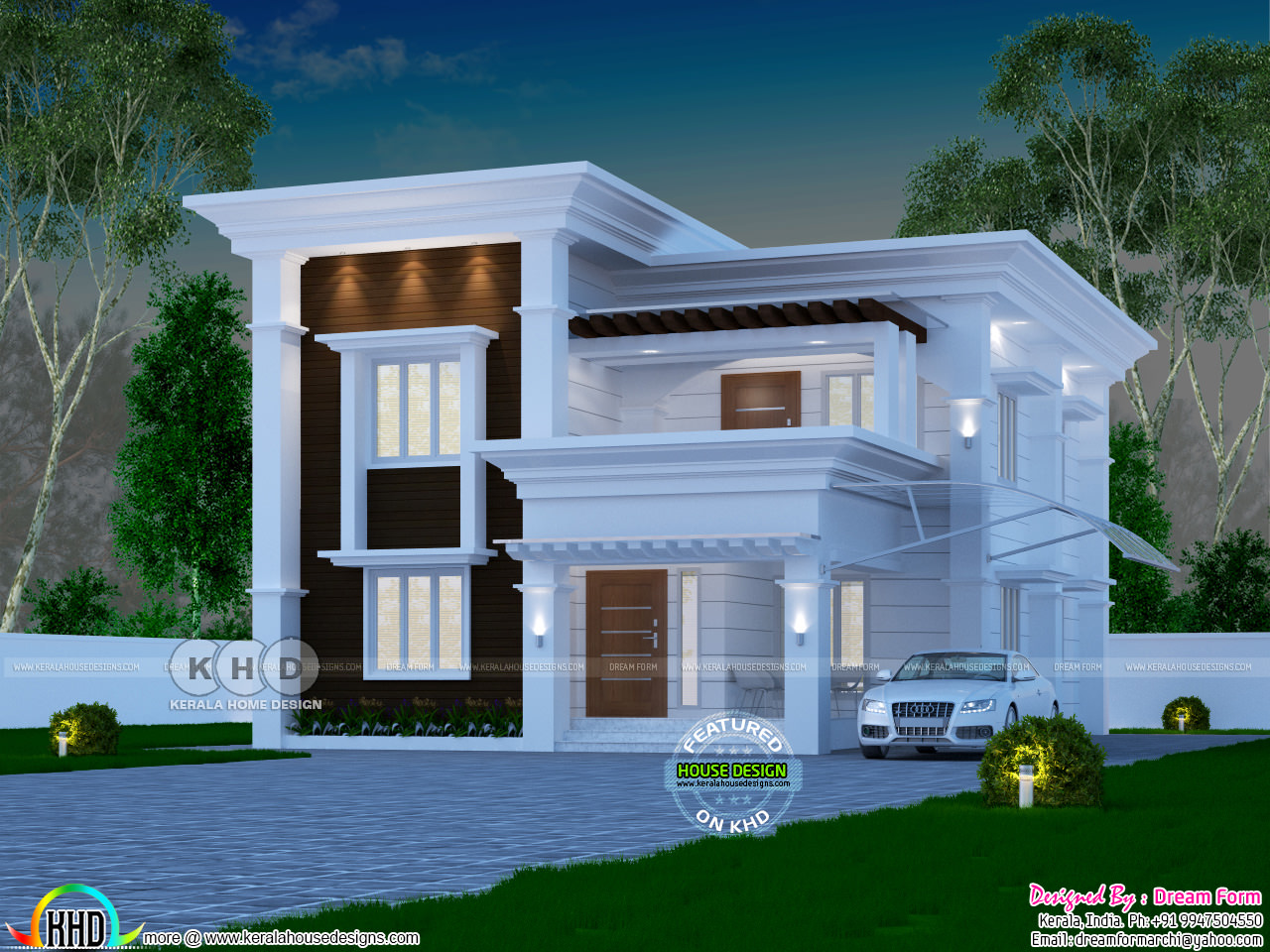  4  bedroom  2060 sq ft Arabian style  home  design  Kerala  