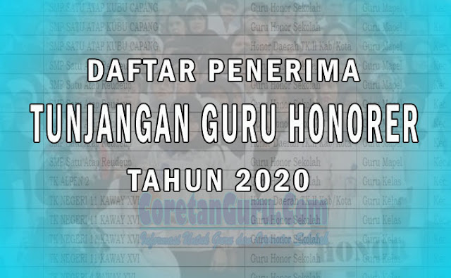 Bantuan Tunjangan Khusus Guru Honorer 2020 Segera Cair