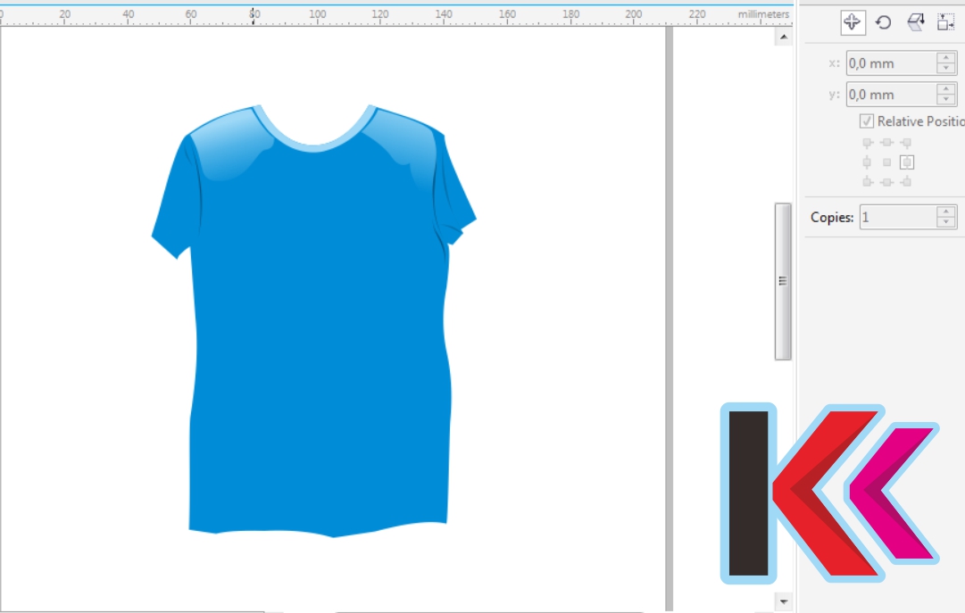 Cara Membuat Desain Baju  dan Kaos Distro Dengan Coreldraw 