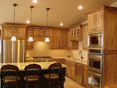 Rustic Alder Kitchen Cabinets