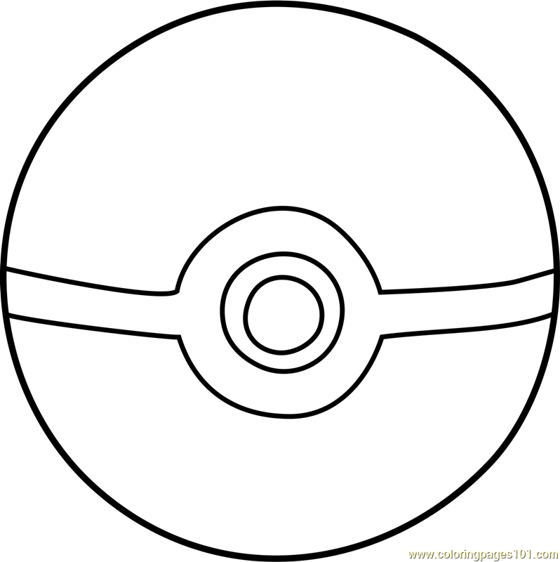A Pokeball Coloring - Play Free Coloring Game Online