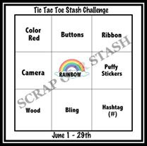 June Tic Tac Toe Stash Challenge