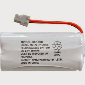 Battery, Nickel Metal Hydride NiMH, DC 2.4V, 650mAh (BT-1008)