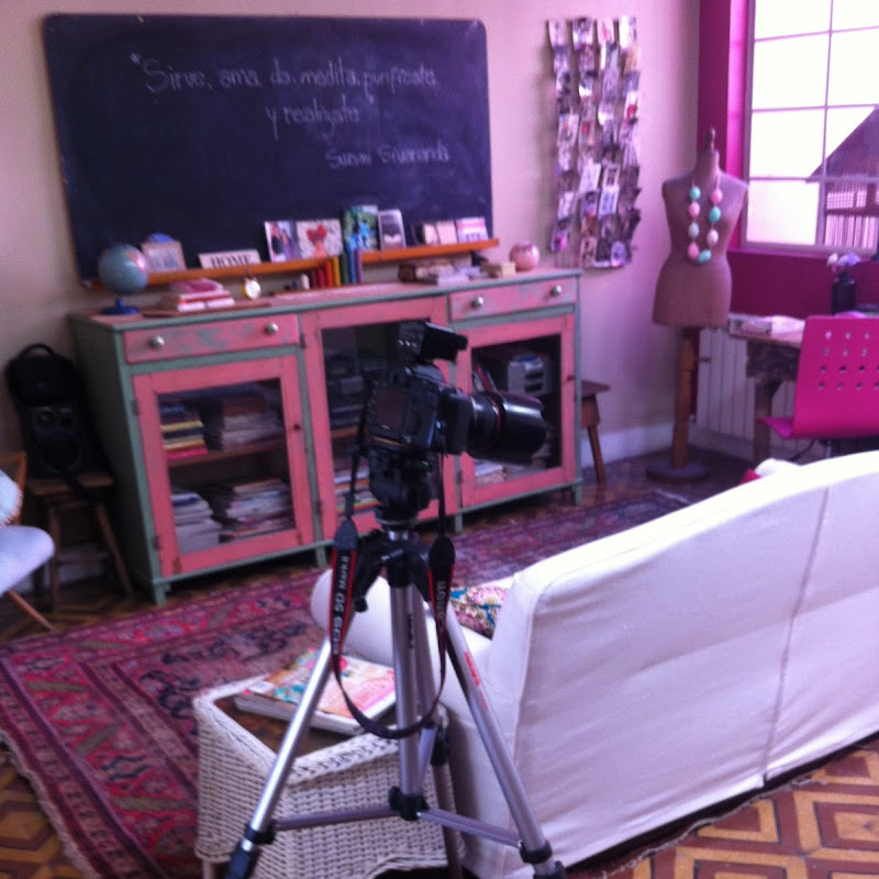 Backstage de una producción de fotos