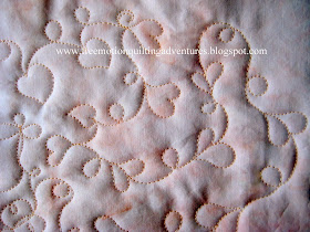 free motion quilting hearts and loops