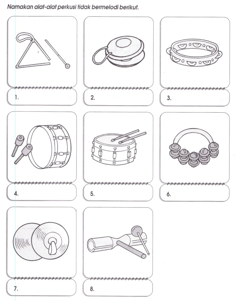 Contoh Gambar Alat Musik 3 Dimensi