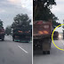 (Video) 'Ko main kejar-kejar ke syaiton?!!' - Netizen selar 2 pemandu lori memandu secara berbahaya