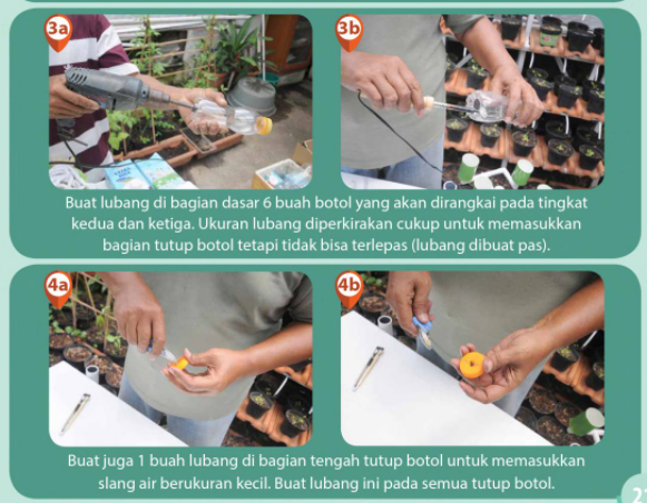 Membuat Rangkai Botol Hidroponik Kreatif