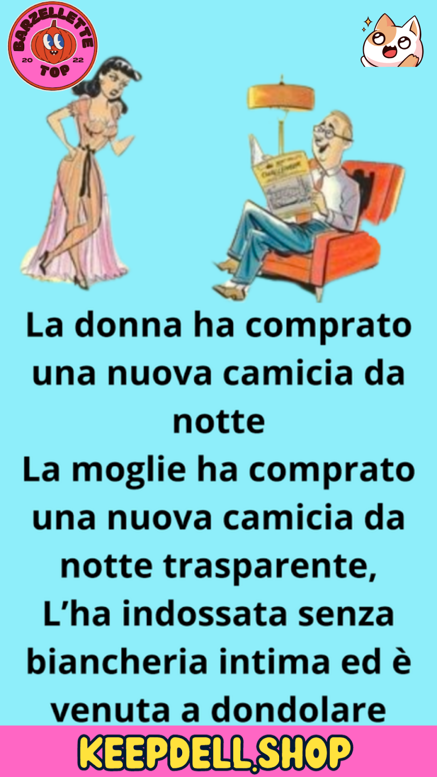 La donna ha comprato una nuova camicia da notte