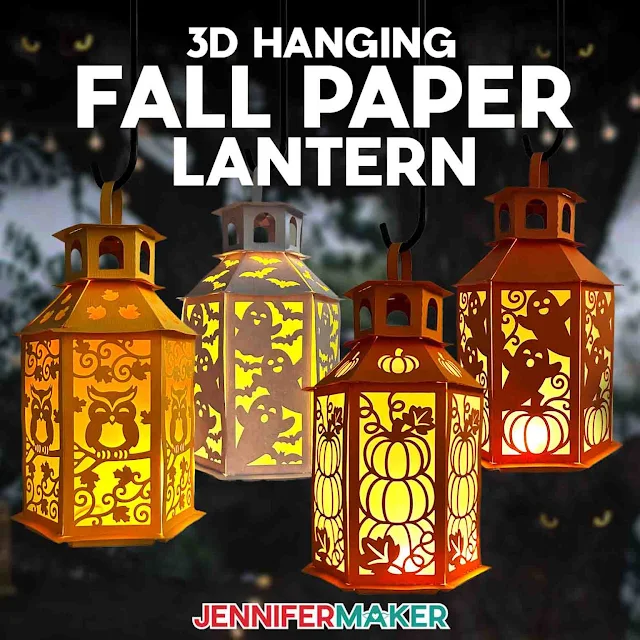 DIY Hanging Fall Paper Lantern Decorations