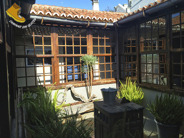 Patio interior de la Casa del Maestro en Tijarafe