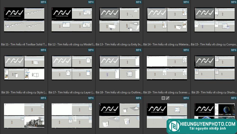 Chia sẻ khoá học Sketchup cơ bản