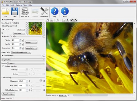 Benvista PhotoZoom Pro v5.0.4 portable