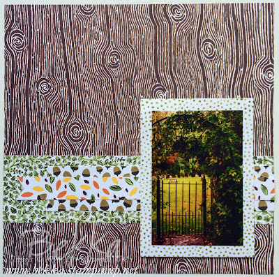 Into the Woods Scrapbook Page Sneak Peek - Stampin' Up! UK Papers Available from 1 September 2015