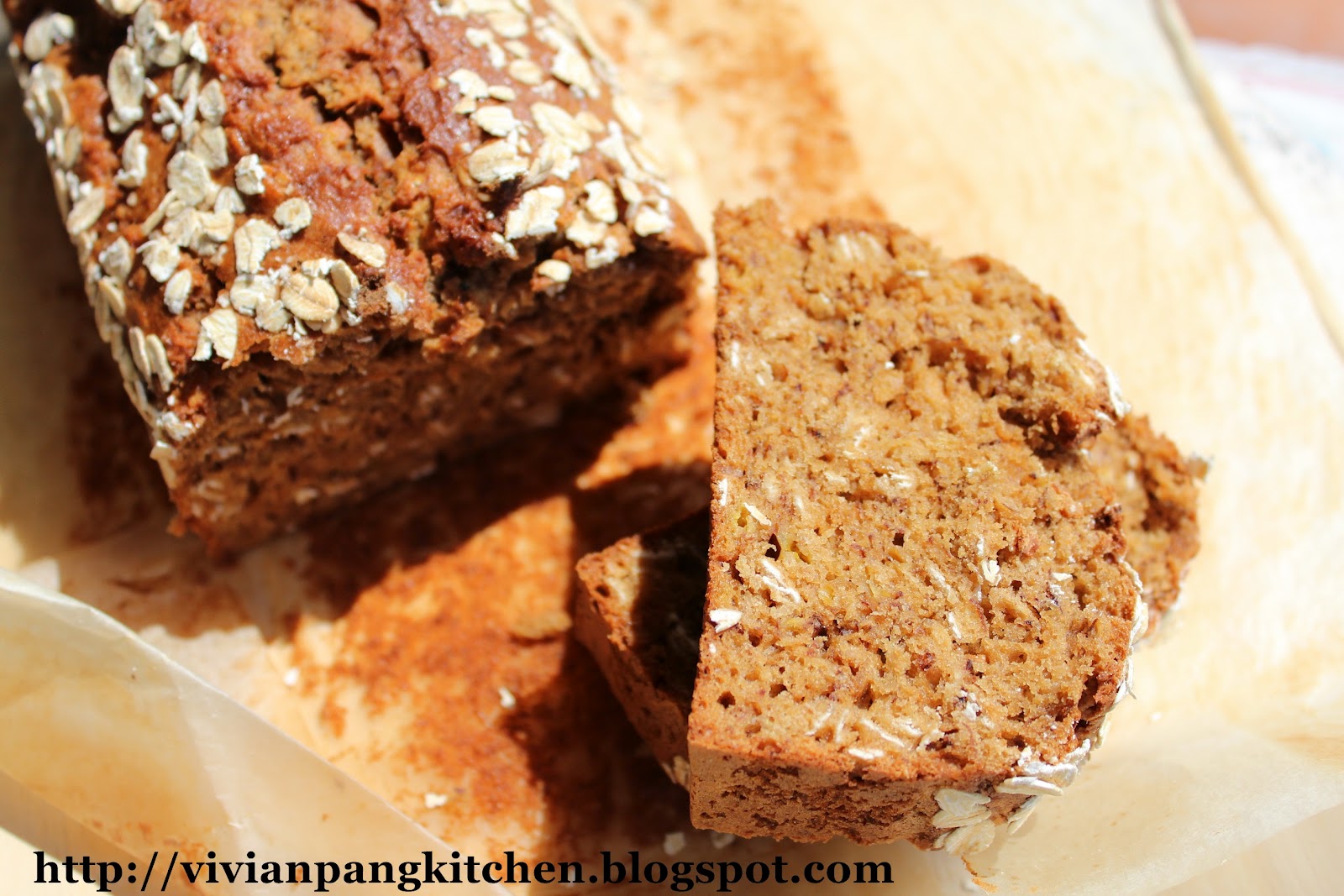 Banana Oatmeal Cake(Banana Oatmeal Quick Bread)