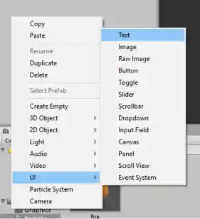 Unity 3D: إضافة UI Elements إلى Canvas اللعبة