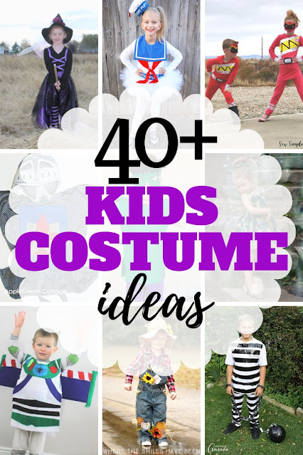 Looking for some halloween costume ideas diy?  Check out this list of 40+ easy homemade halloween costumes for kids.