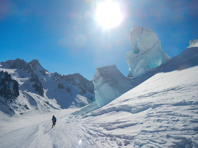 ski de randonnée au col d'Argentière 3552m MANU RUIZ