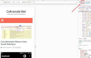 Menampilkan Blog Mobile Version Langsung di Google Chrome 