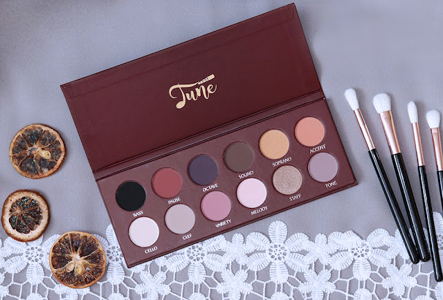 Tune Cosmetics The D dur Eyeshadows Palette opinia swatches wizaz