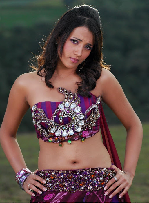 Actress Trisha Krishnan Hot Navel Photoshoot