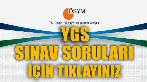 ÖSYM YGS 2015 sınav soruları ve Cevapları yayınlandı! 