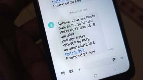 Ada Promo Kuota Besar 65 GB 180 Ribu Sebulan