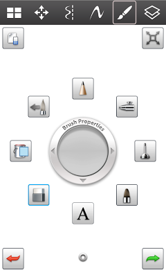 SketchBook Mobile: Various drawing options