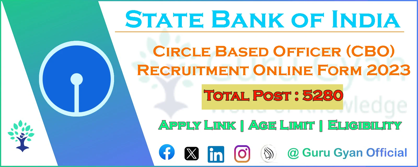 SBI Circle Based Officer (CBO) Online Form 2023