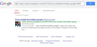 Cara mudah terindeks google