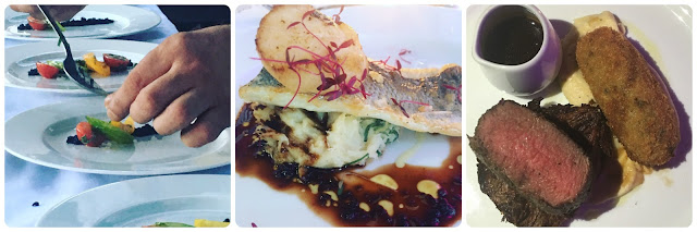 gourmet food #supperclub Sea Bass & duo of beef