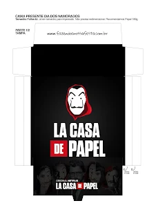 Money Heist: Free Printable Boxes. 