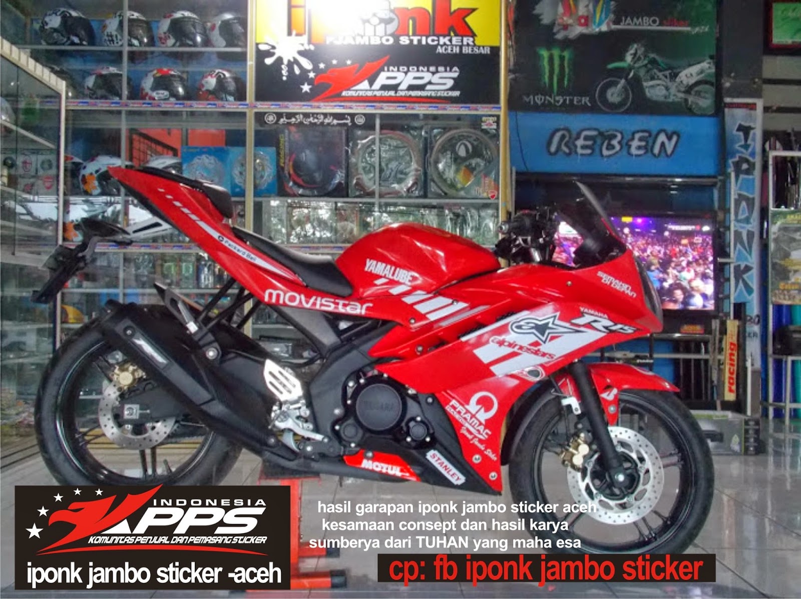 Kumpulan 96 Gambar  Stiker  Motor  Keren  Terbaik Motor  Jepit