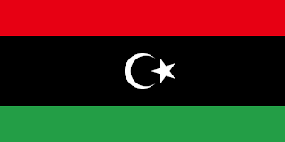 Bendera Negara Libya di Kawasan Timur Tengah