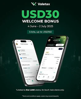 Bonus Forex Tanpa Deposit Valetax $30