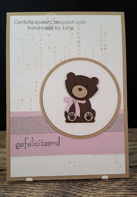 Stampin Up Foxy Friends punchart teddybear