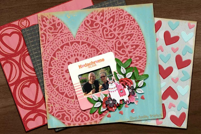 romantic scrapbook paper