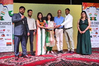 Beti foundation jaipur choice award riya dagda social worker brand icon fashion news at media kesari latest news jaipur award ceremony