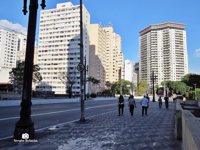 Vista ampla do Viaduto Nove de Julho - Consolação - São Paulo