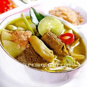 resep soto babat sapi