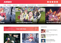 Animo Blogger Template adalah tema blogging terbaru dan unik yang hadir dengan desain dan warna bertema anime.