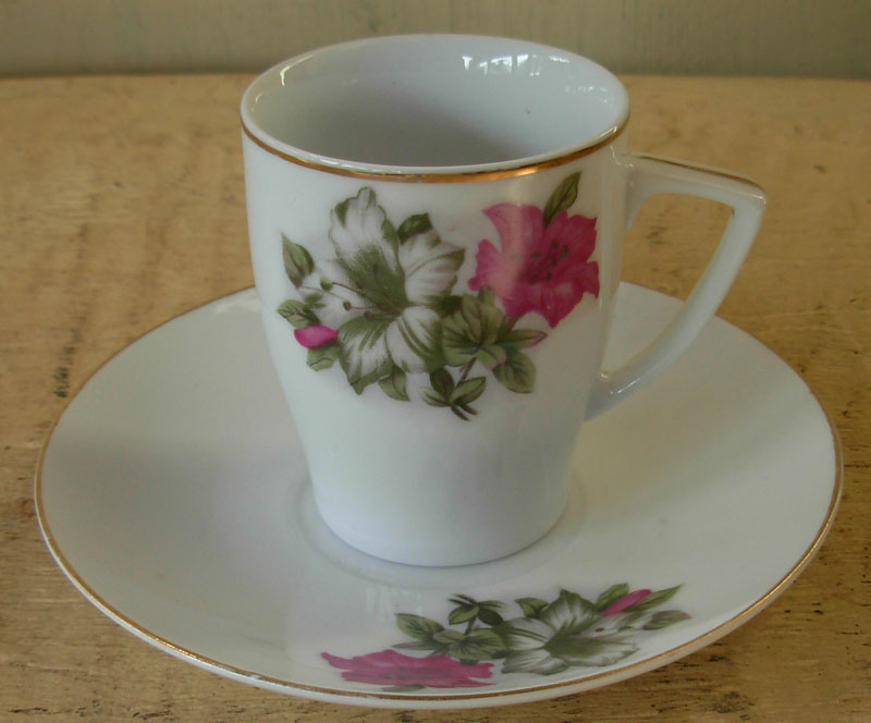 ORIENTAL Tea Set Keramik  Motif  Bunga  Kangkung Sold 