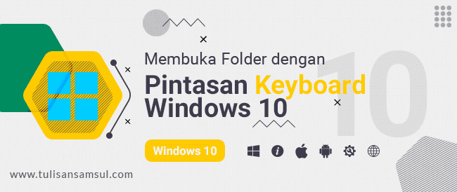 Bagimana Membuka Folder dengan Pintasan Keyboard di Windows 10