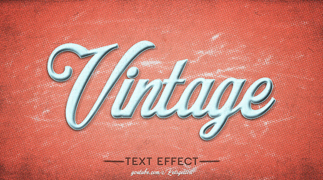 How to Create a Retro Vintage Text Effect in Photoshop