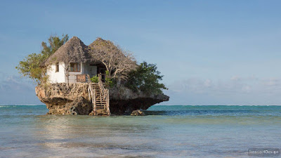  known not only for its extraordinary location The Rock Restaurant in Zanzibar