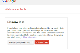 Disavow Backlinks Google Webmaster Tool