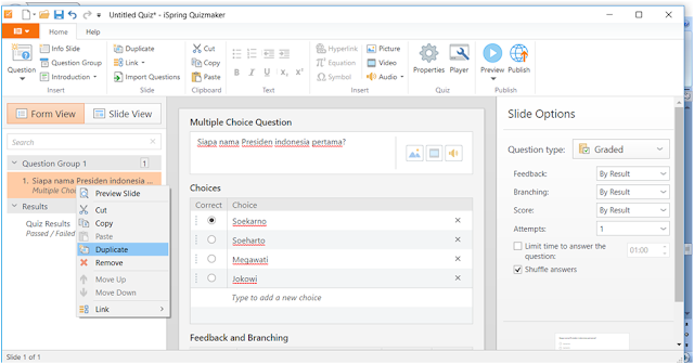 Cara membuat ujian online interaktif dengan iSpring suite