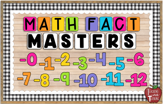 Math Fact Bulletin Board