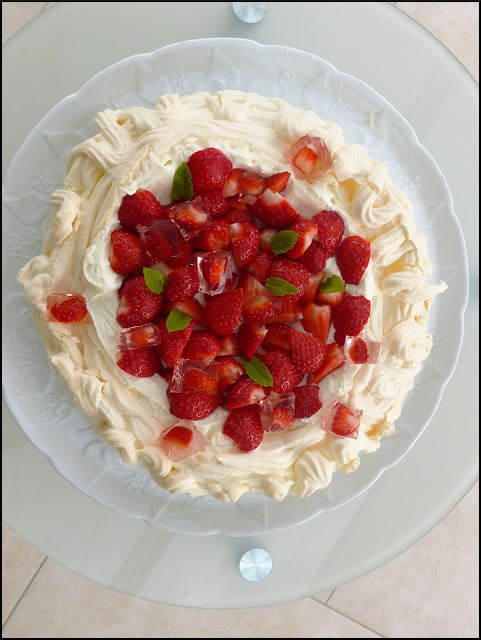 Pavlova aux fraises