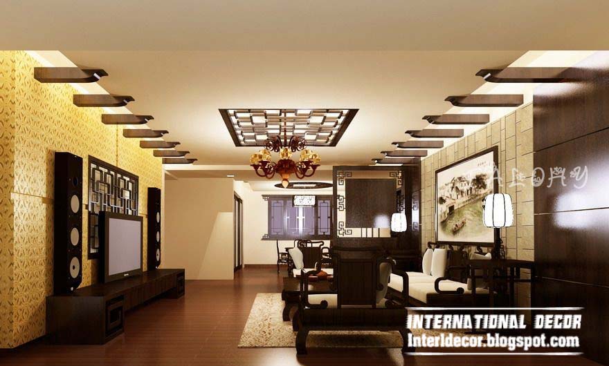10 unique False ceiling modern designs interior living room